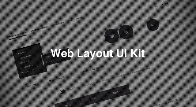 Web Layout Ui PSD Kit