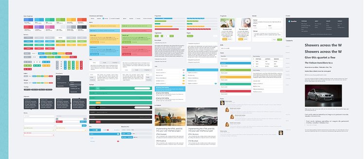 BootFlat Web UI Elements Kit CSS/PSDu
