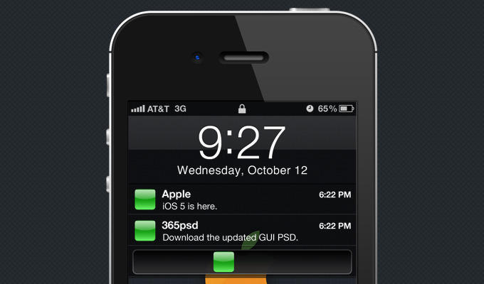 iOS 5 GUI PSD
