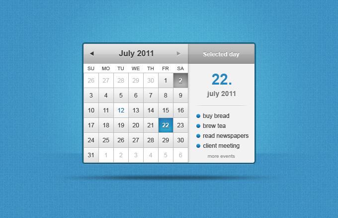 Calendar Widget