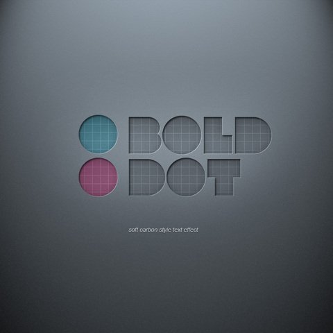 Psd Soft Carbon Text Effect