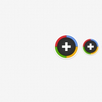 Sexy Round Google Plus Icons PSD