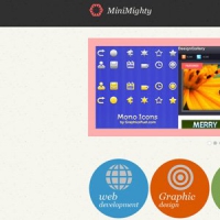 MiniMighty: Minimal Website Template (PSD)