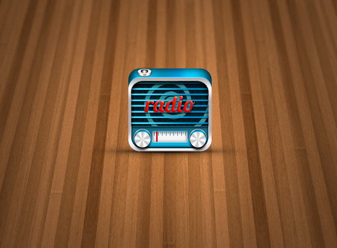 3D Radio Icon