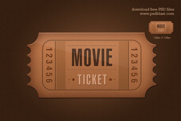 Ticket Icon (PSD)
