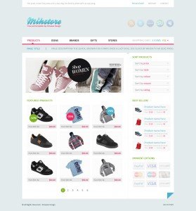 Mihstore Free Psd Layout