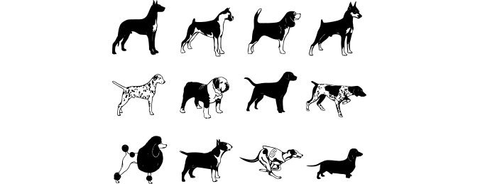 Free Vector Dogs