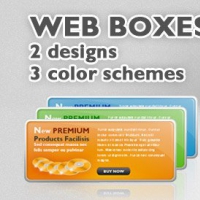 6 PSD Web Boxes