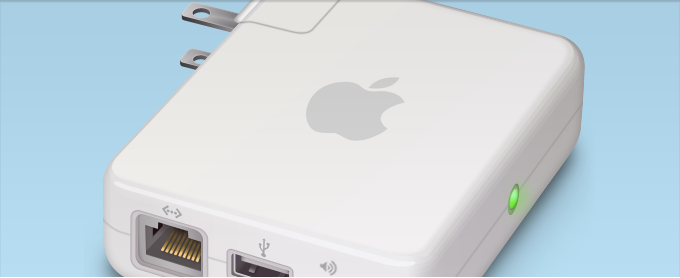 Apple Airport Express Vector Graphic