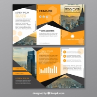 Abstract Business Trifold