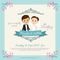 Nice Couple Wedding Invitation 