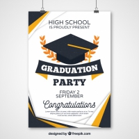Abstract Graduation Party Poster 