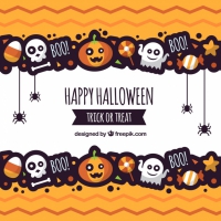 Halloween Background With Fun Style 