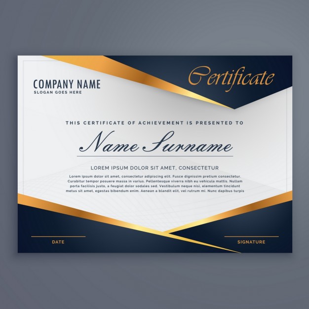 Certificate Decorated