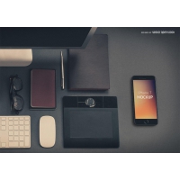 Iphone 7 template on desk
