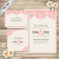 Ornamental Wedding Invitation Card