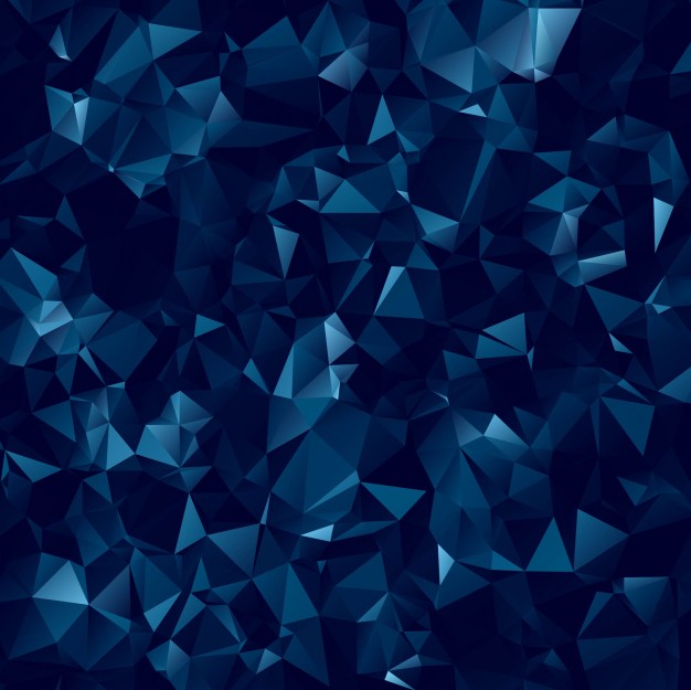 Abstract Dark Blue Polygonal Background
