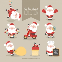 Collection Of  Lovely Character Of Santa Claus