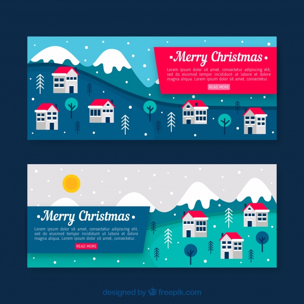 Banner Of Christmas Cities