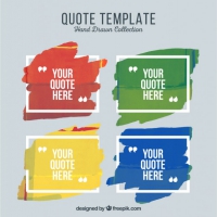 Artistic Quote Templates Of Paint 