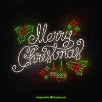 Merry Christmas In Neon