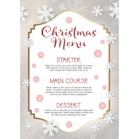 Christmas Menu Design Background