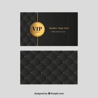 Classic Set Of Golden Vip Cards