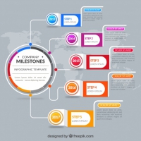 Abstract Company Infographic