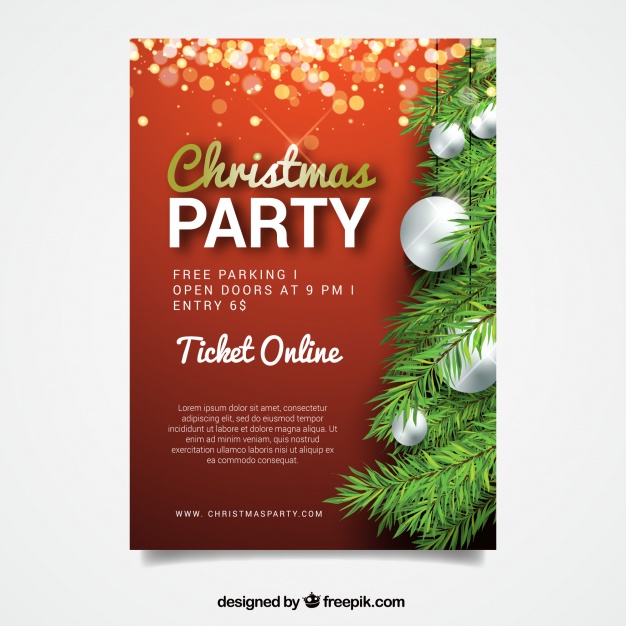 Christmas Party Poster Design