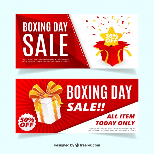 Boxing Day Sale Banners 