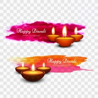 Colorful Paint Diwali Design