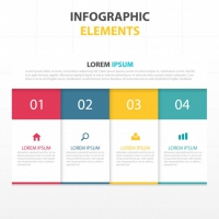 Infographics With Four Colors