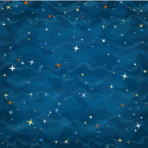 Cartoon Background With Stars