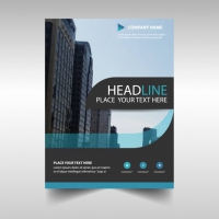 Light Blue Abstract Corporate Annual Report Template Free