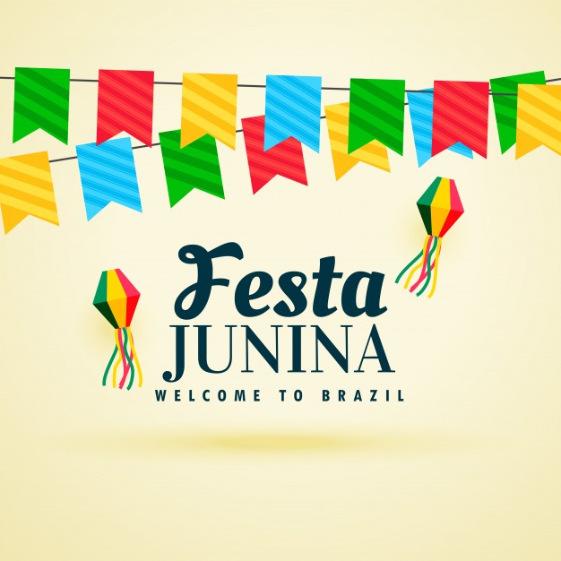 Beautiful Festa Junina Design With Garlands 