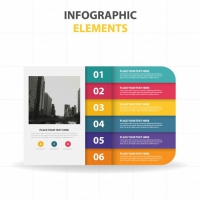 Colorful Infographic Template With Steps 