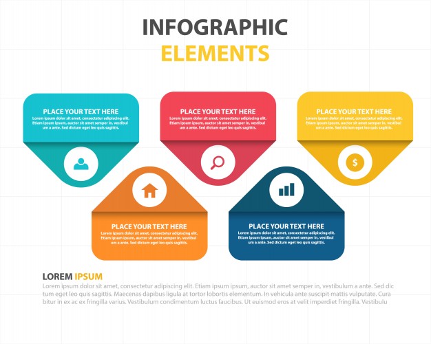 Infographic Template With Five Infographic