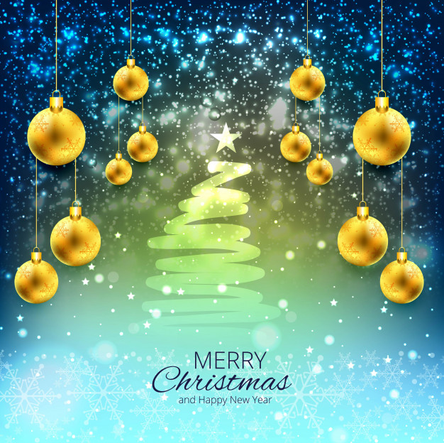 Elegant Christmas Colorful Background
