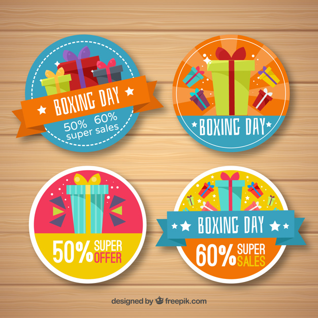 Colorful Boxing Day Sale Badge