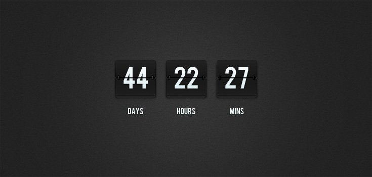 Flip-Clock Countdown (PSD)