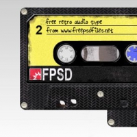 Free PSD Retro Audio Tape