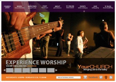 Church Website Layout