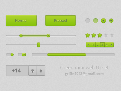 Green Web Ui Set