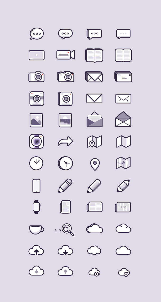 48 Icons Free PSD