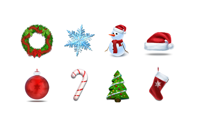 Free Xmas Icons PSD and PNG