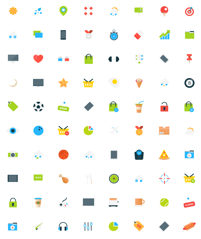 Freebie - 80 Tiny Vector Icons