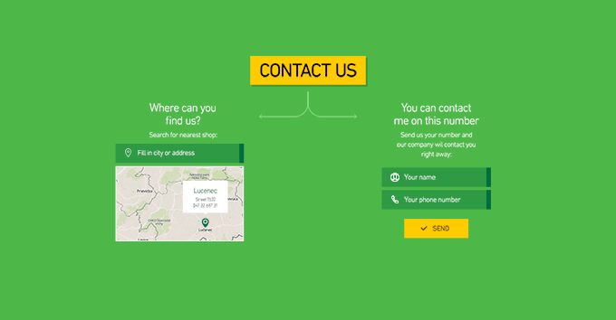 Freebie: Full Width Contact Section