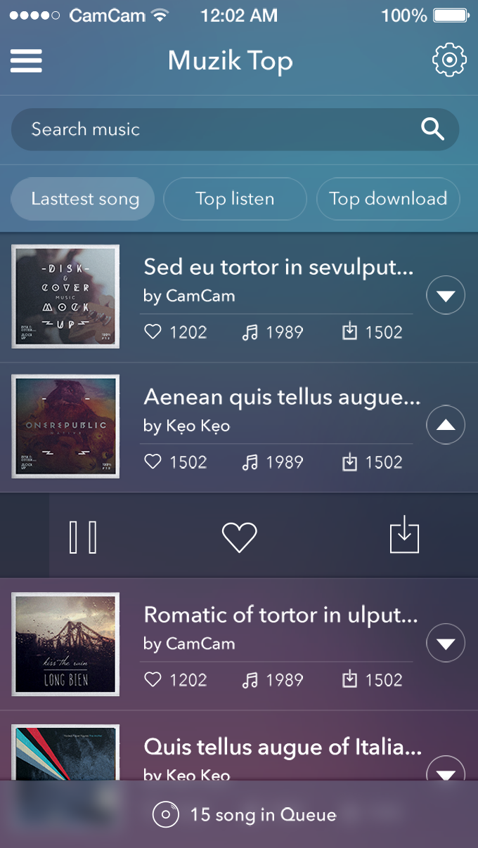 App Music UI
