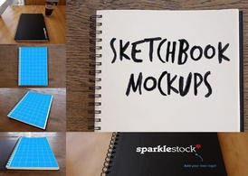 Photorealistic Sketchbook Mockups PSDs
