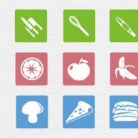 Food Icons PSD Set
